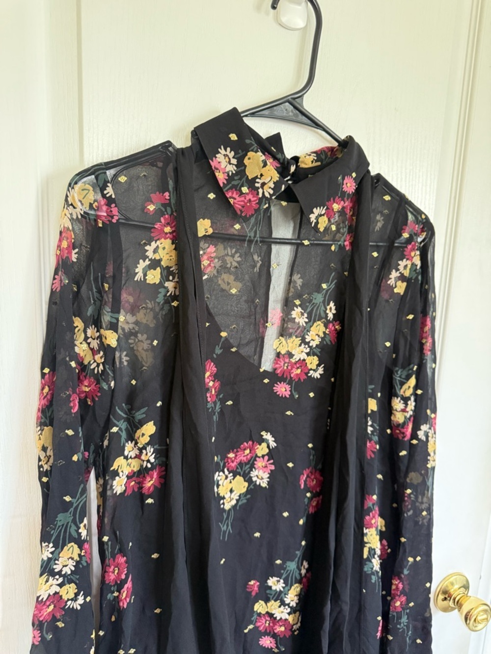 Cinq a Sept Stevie Gilded Daisy Sheer Mini Dress - Picture 7 of 8